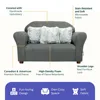 Plush Childrens Sofa with Accent Pillows, Sofa for Kids Room, Kids Sofa, Toddler Sofa with Three Fluffy Pillows 6