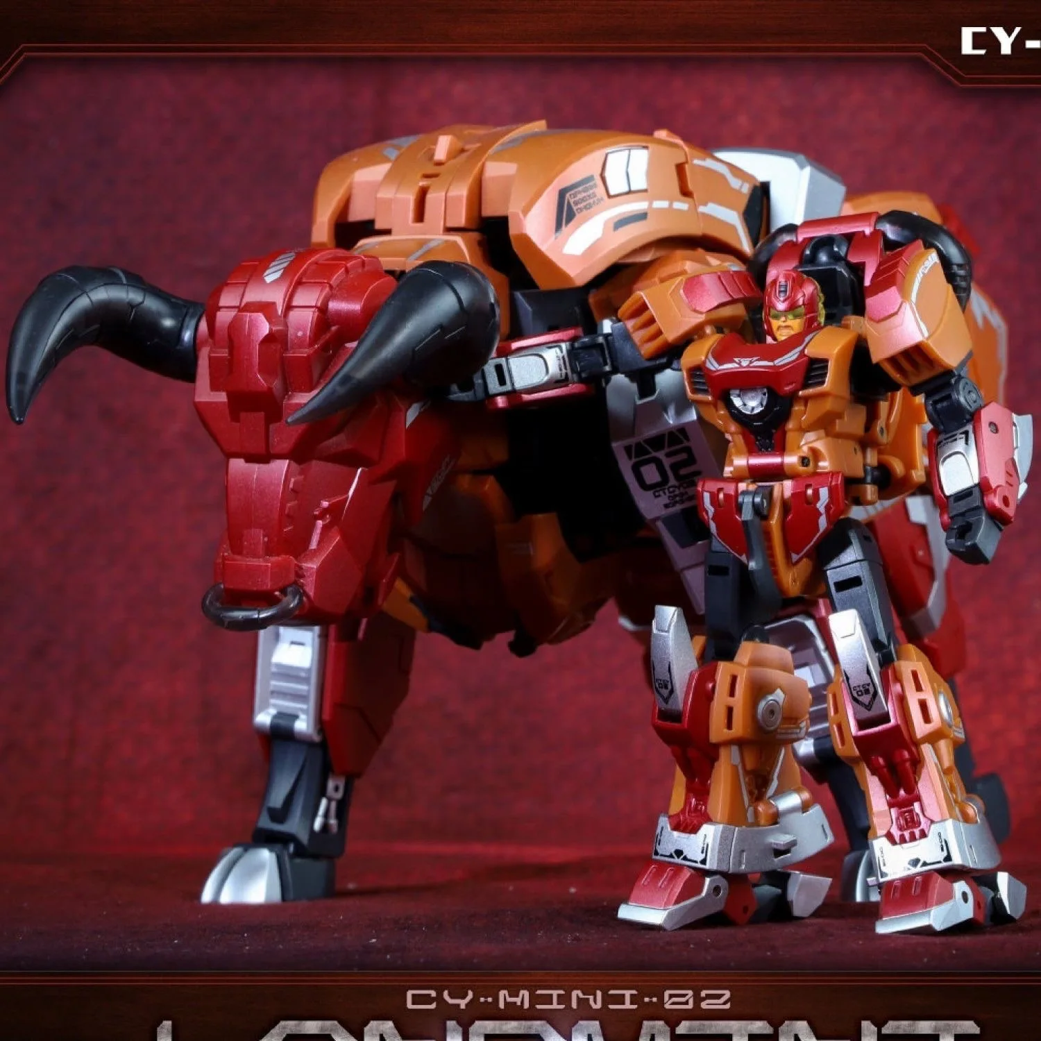 

Transformation Cang-Toys CT-02B CT02B CY-Mini02 CHIYOU Land Bull Predaking Action Figure Deformation Gift