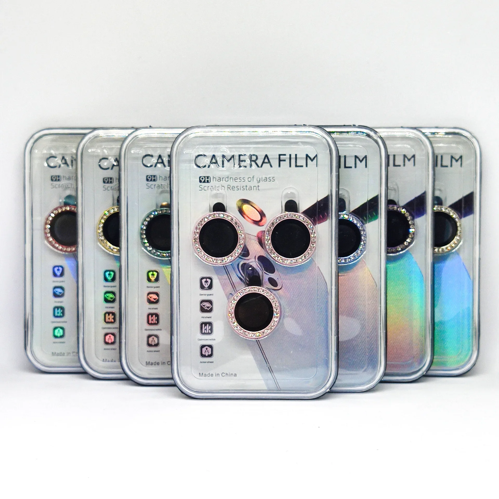 

50pcs Diamond Camera Lens Protector For IPhone 15 13 14 11 Pro Max Cover for IPhone 12 15 Plus Camera Protector Lens Glass