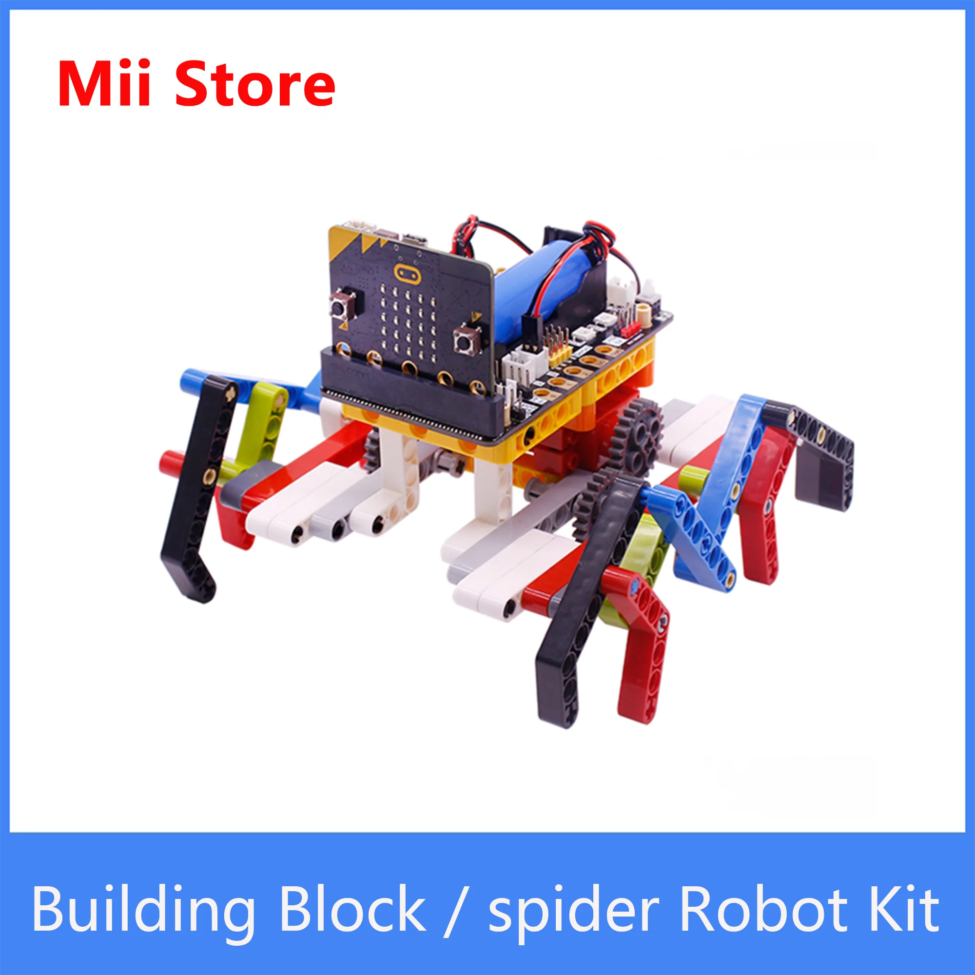 Yahboom Building Block Micro:bit V2 STEM DIY Hexapod robot spider Robot Kit | Компьютеры и офис