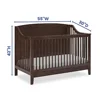 Convertible Crib Greenguard Gold Certified Non-Toxic Safe Sustainable Wood Adjustable Height -Compatible Nursery Furniture 3