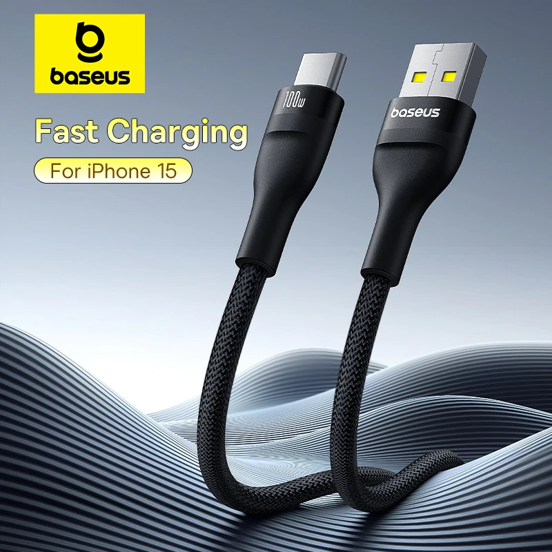 

Baseus USB Type C Cable For iPhone 15/15 Pus/15 Pro/15 Pro Max Fast Charging Wire For Huawei Honor Data Cord For Samsung Oneplus