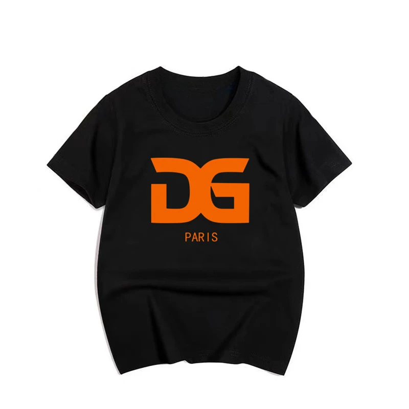 thumbnail image 1 of Camiseta de algodón para niños, camiseta de moda con estampado de letras para niñas y niños, camisetas de manga corta con cuello redondo para bebés, ropa para niños, 1 of 5