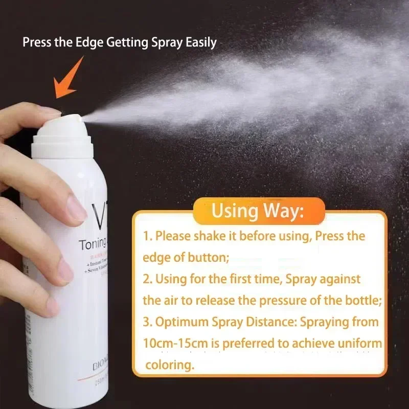 2bottles 200ml Whitening Concealer Sunscreen Isolation Spray Waterproof V7 Hydration Moisturizing Body Foundation