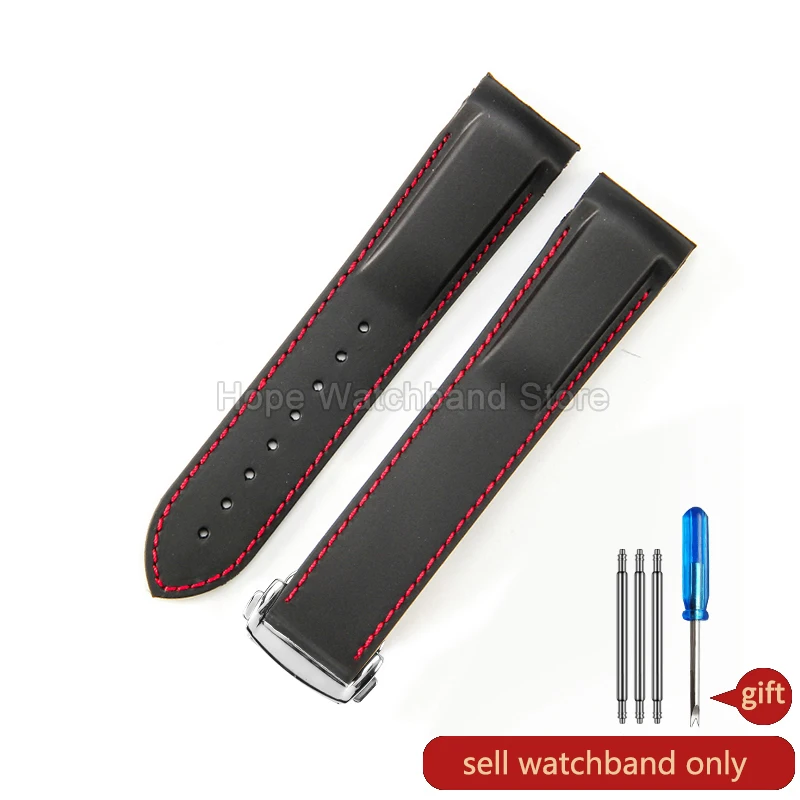 Omega Seamaster Vibrant Orange Silicone Watchband - Durable, Heat-Resistant & Soft-Textured