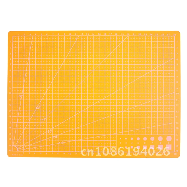 공예 카드 원단 가죽 종이 보드, 자체 치유 커팅 매트, A4 그리드 라인, 30x22cm, 1 개