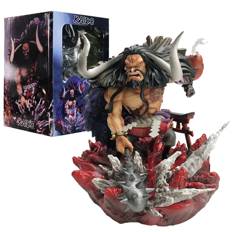 Anime ONE PIECE Toy Beasts Pirates GK Battle Kaido Action Figure