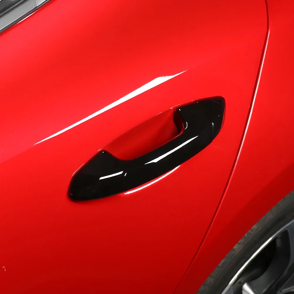 LHD/RHD Kohlefaser-Stil Außentürgriffe Abdeckungen für KIA Stinger 2018 2019 2020 2021 2022 2023 – Detail 8