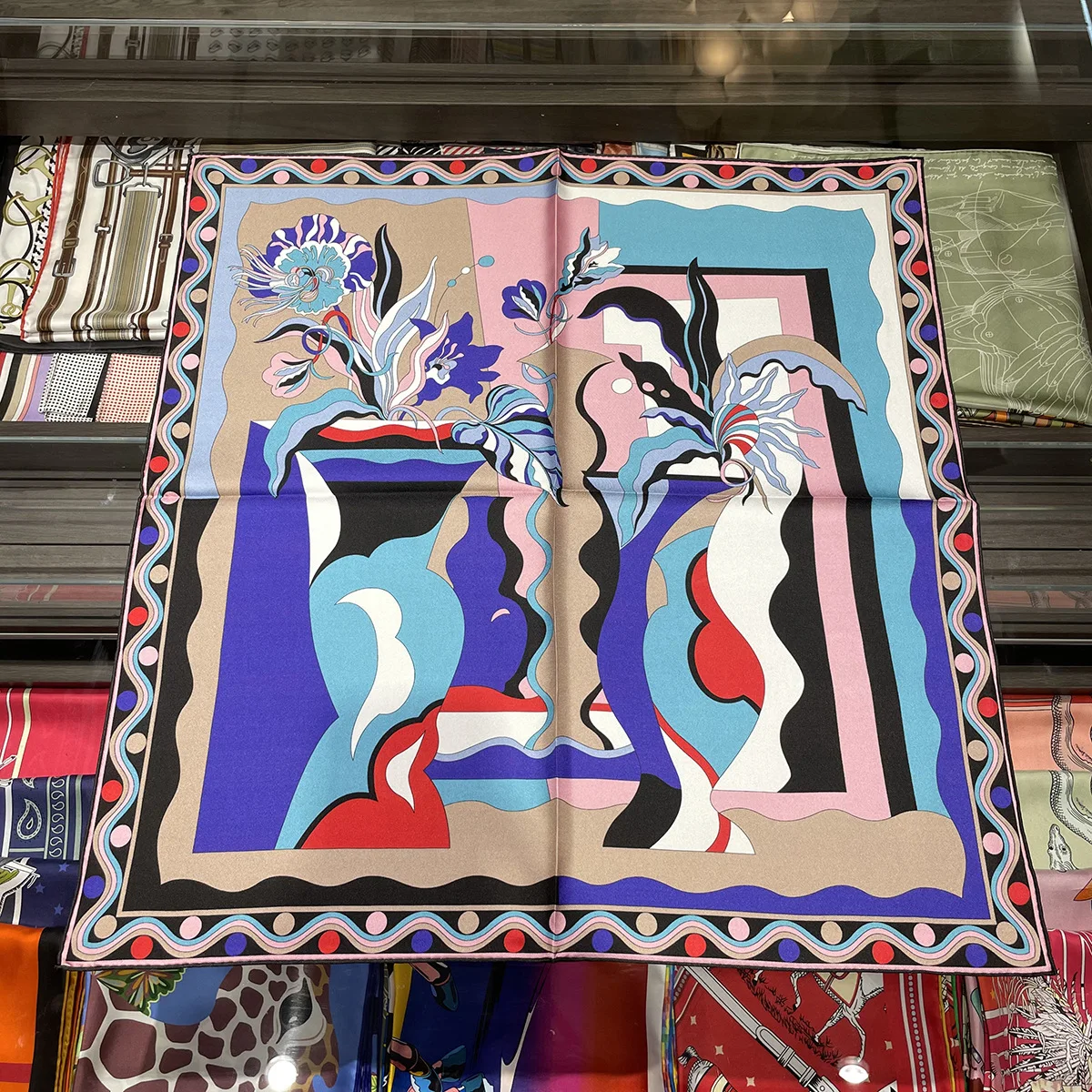 

Модная Дизайнерская ваза 70 см, 100% саржевый шелковый шарф, ручная работа, рандомные края, хиджаб, бандана, платок для женщин, повязка на голову