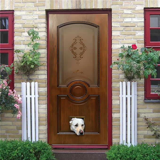 3D Geometric DIY PVC Door Decoration Sticker