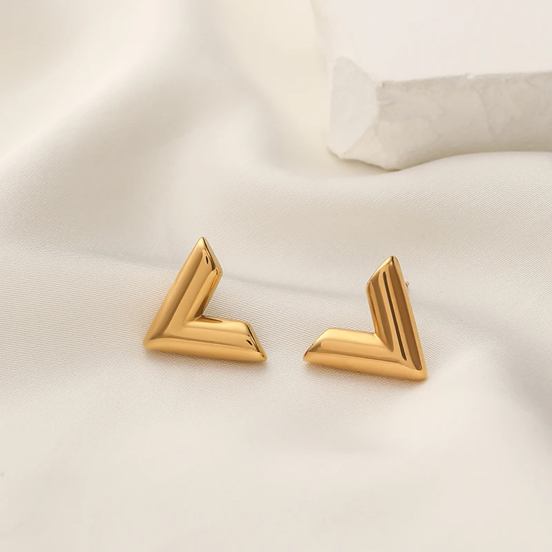 Letter V Necklace Gold Pendant  Stainless Steel Necklace V - Fashion Gold  Plated V - Aliexpress
