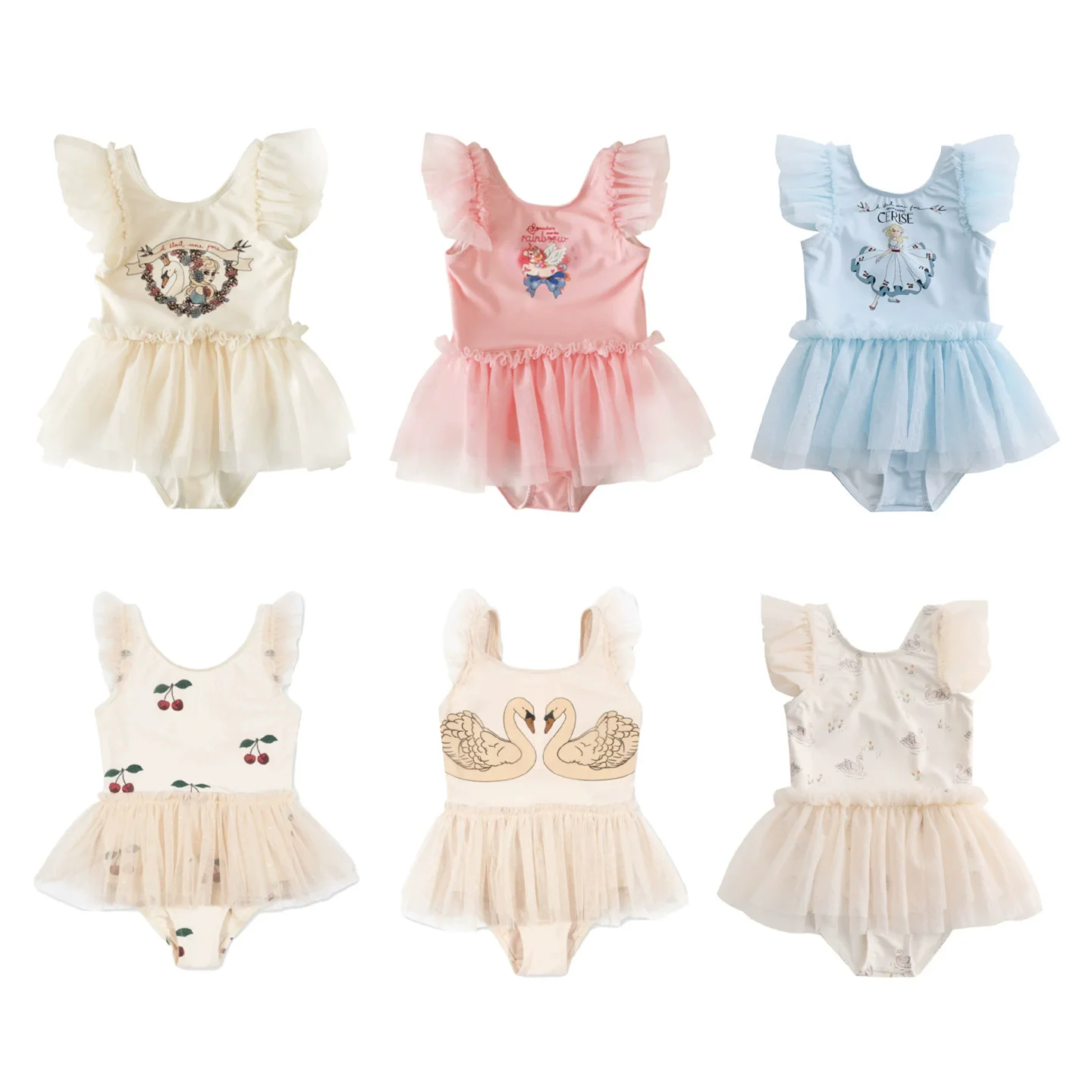 Toddlers Girls Princess Swimsuit 1