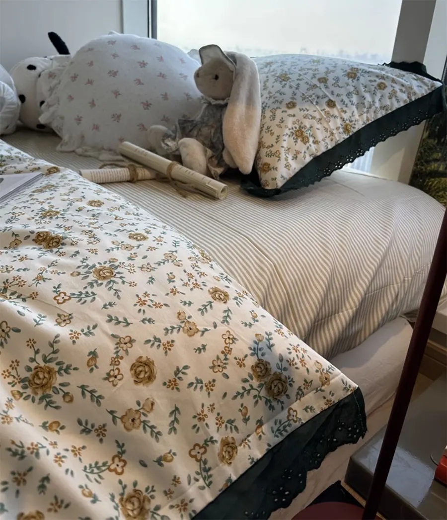 

Elegant romantic sweet flower rose bedding set,twin full queen cute floral cotton home textile bed sheet pillow case quilt cover