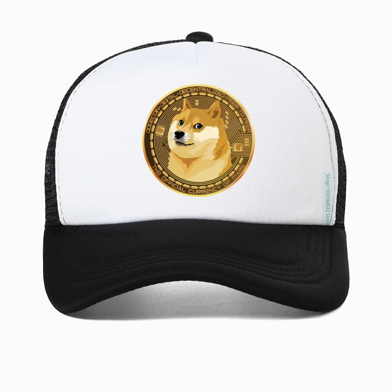 

Summer Fashion Bitcoin Men Women Baseball Cap Casual 3D Print Hip Hop Harajuku Personality Dad hat breathable Mesh Trucker hats