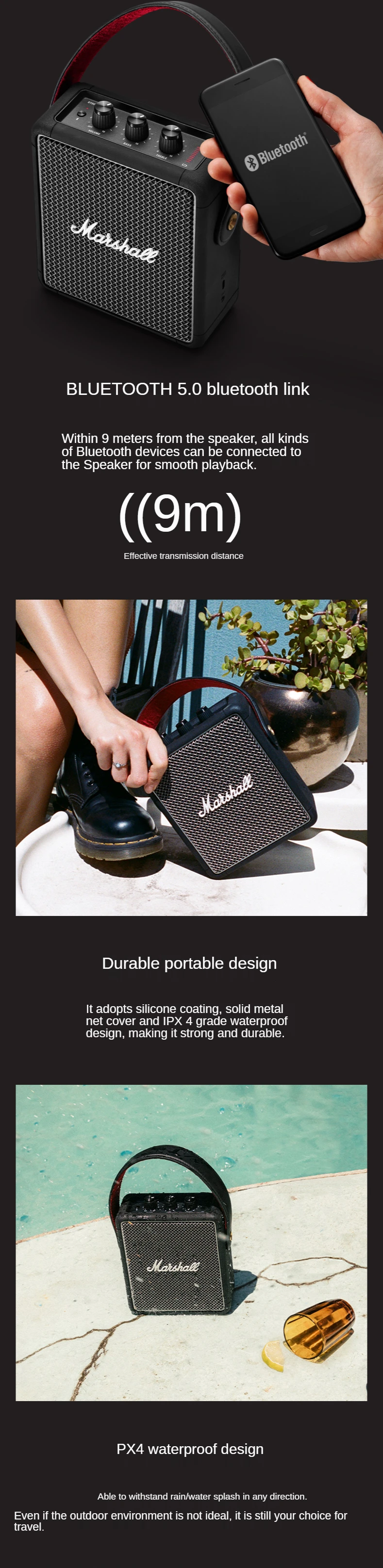 Marshall Stockwell II Wireless Speaker description image