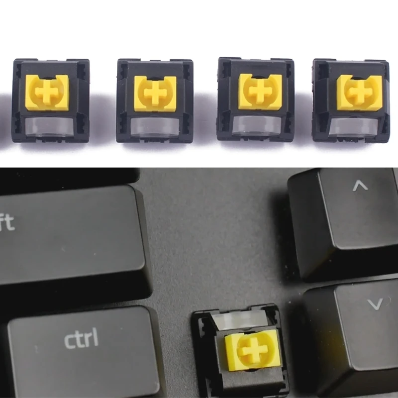RGBYellowAxisSwitchesforrazerBlackwidowEliteGamingKeyboards