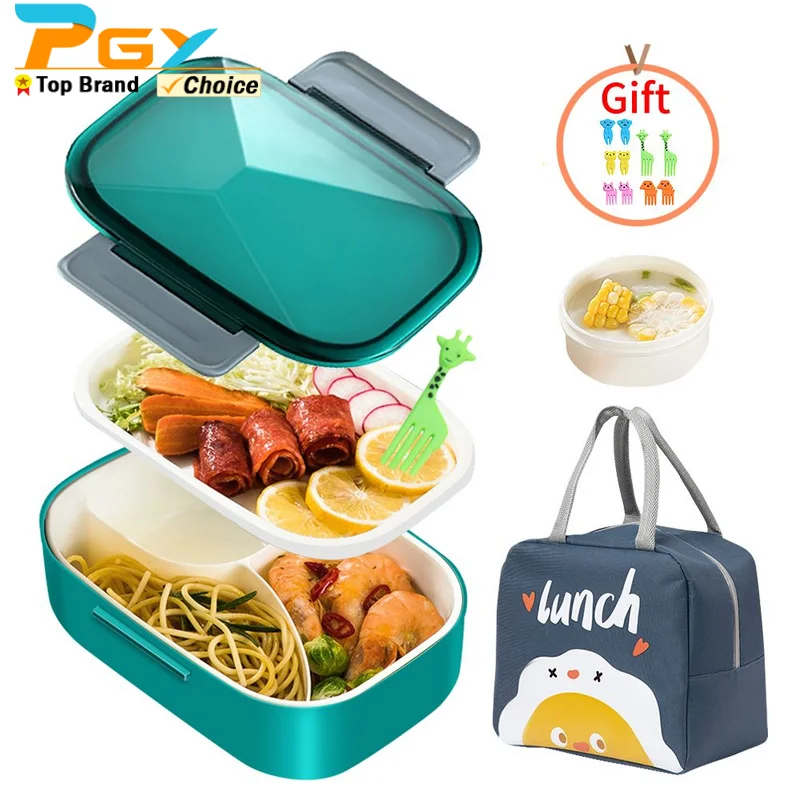 Simple Plastic Lunch Box For Adults And Kids, 1500ml, Leakproof