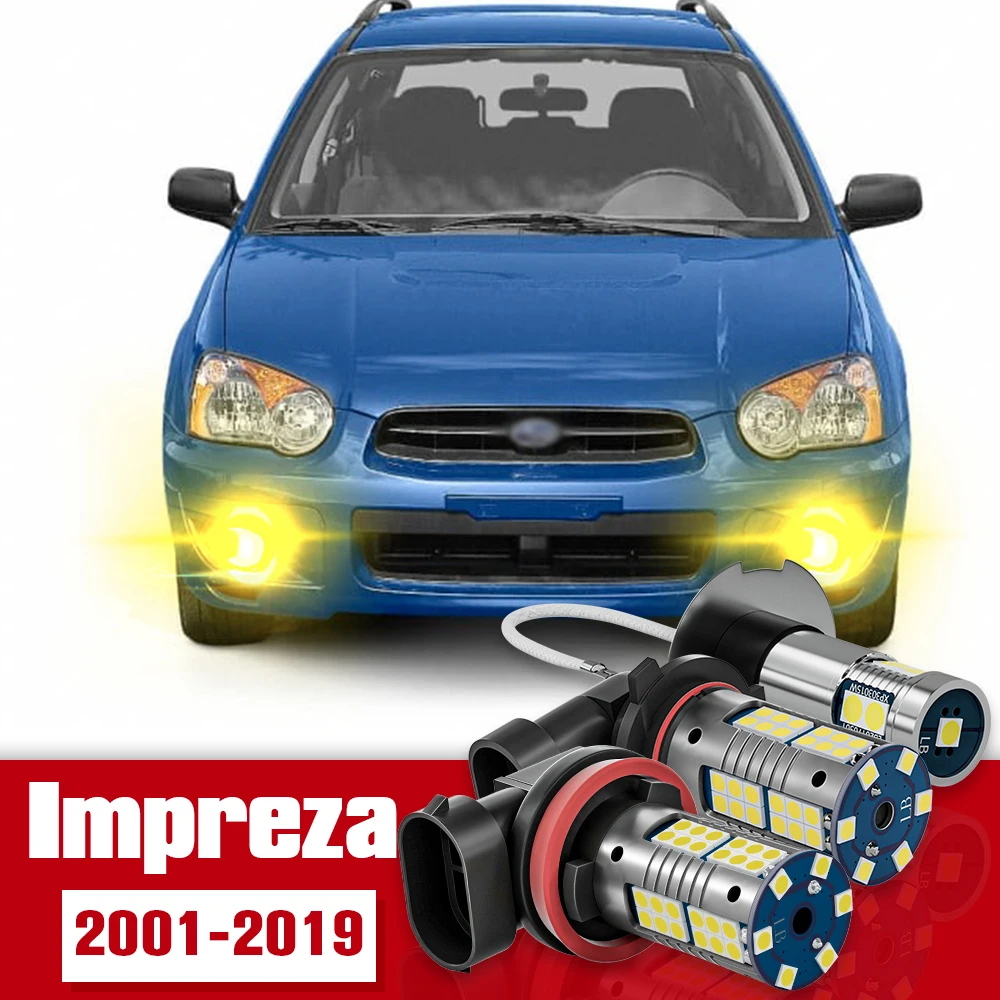 

2x Front Fog Light Accessories LED Bulb Lamp For Subaru Impreza 2001-2019 2007 2008 2009 2010 2011 2012 2013 2014 2015 2016 2017