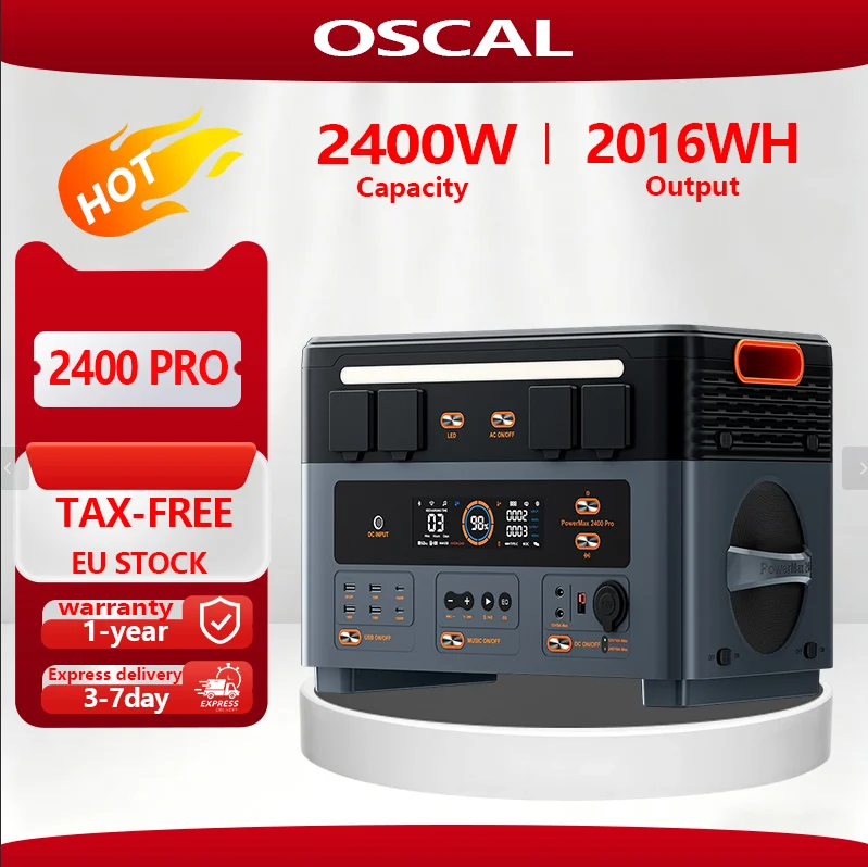 Oscal Przenośna Stacja Zasilania 2400*2W3892WH z Polski za $834.42 / ~3095zł