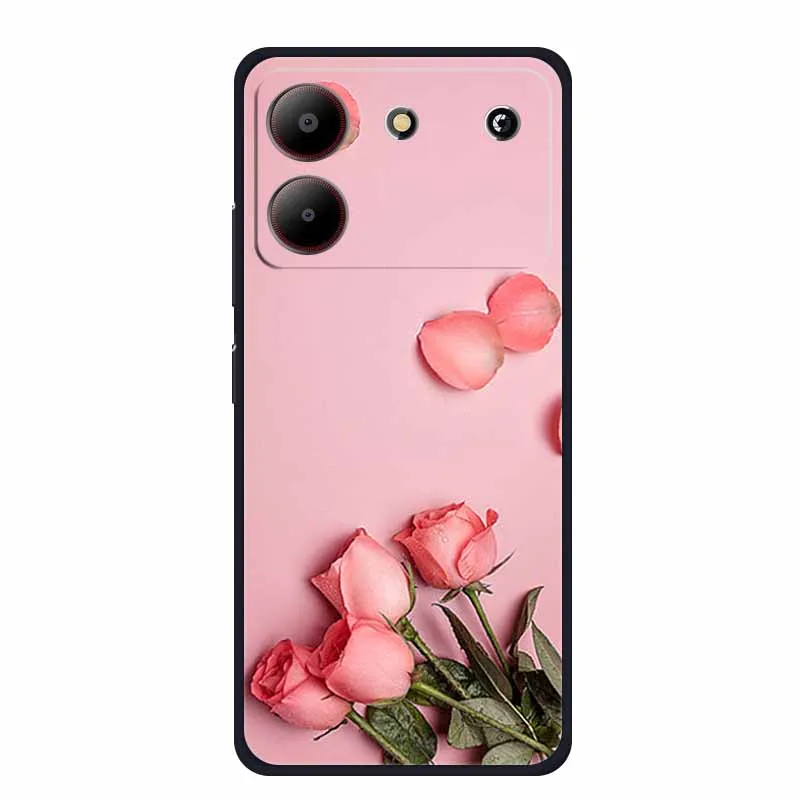Sleek Black Silicone Soft Back Cover Case