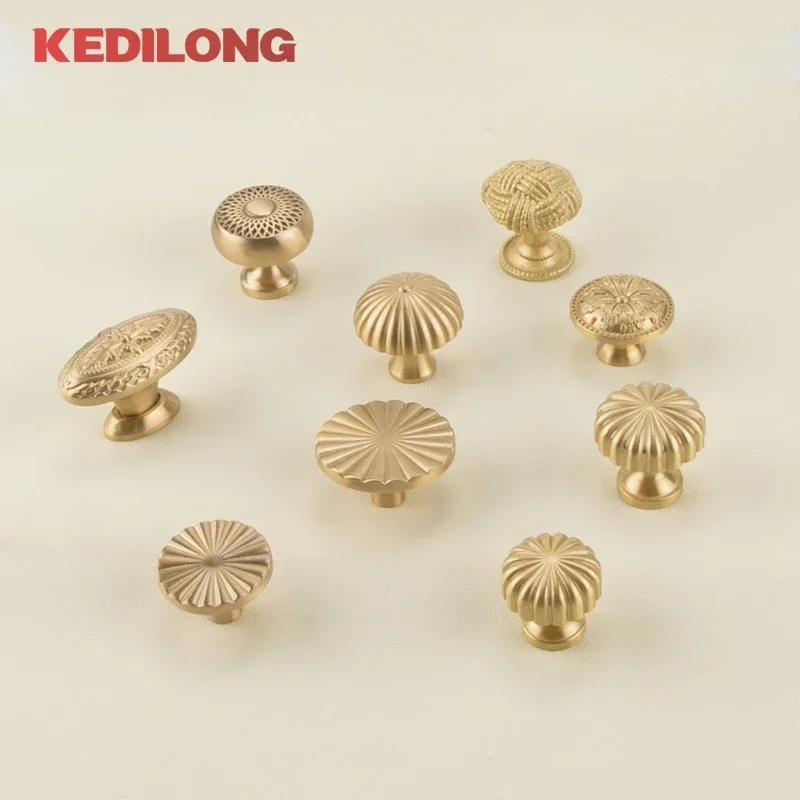 European Style Brass Cabinet Pull Handle 5