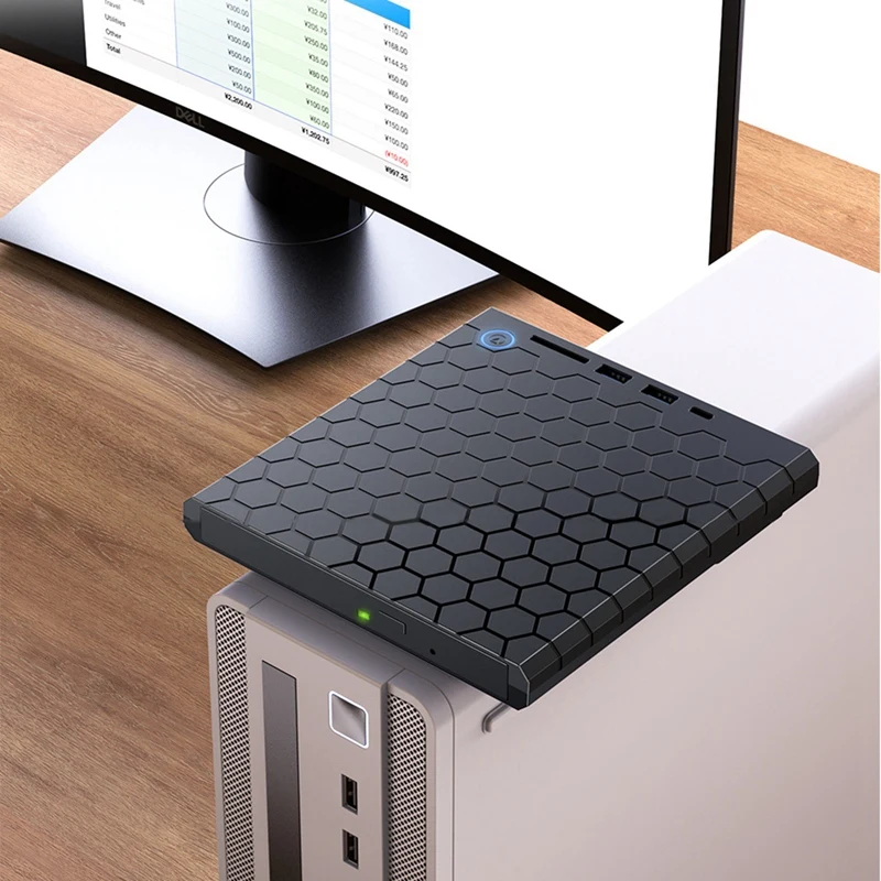 USB 3.0 External CD DVD Reader CD/DVD Drive With SD/TF Ports DVD Burner CD/DVD Drive Player For PC Laptop Parts