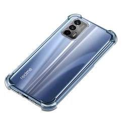 Durable Shockproof Silicone Phone Case - Thick Protective Cover for Realme 6 (6S) (Clear)