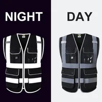 Hi Vis Workwear Safety Vest with Reflective Straps