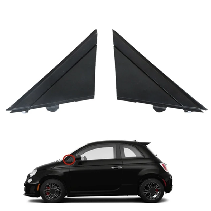 Specchietto Retrovisore Destro Specchio Triangolare Piastra Decorativa Muslimfor Fiat 500 2012-2019 Ricambi Auto