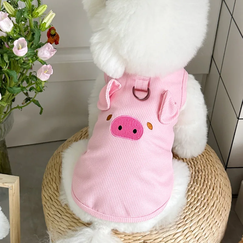 Dog Clothes Summer Dog Clothes Small Dogs Thin Cute Dog Vest Puppy Clothes Breathable Chihuahua Cat Vest Pet Supplies