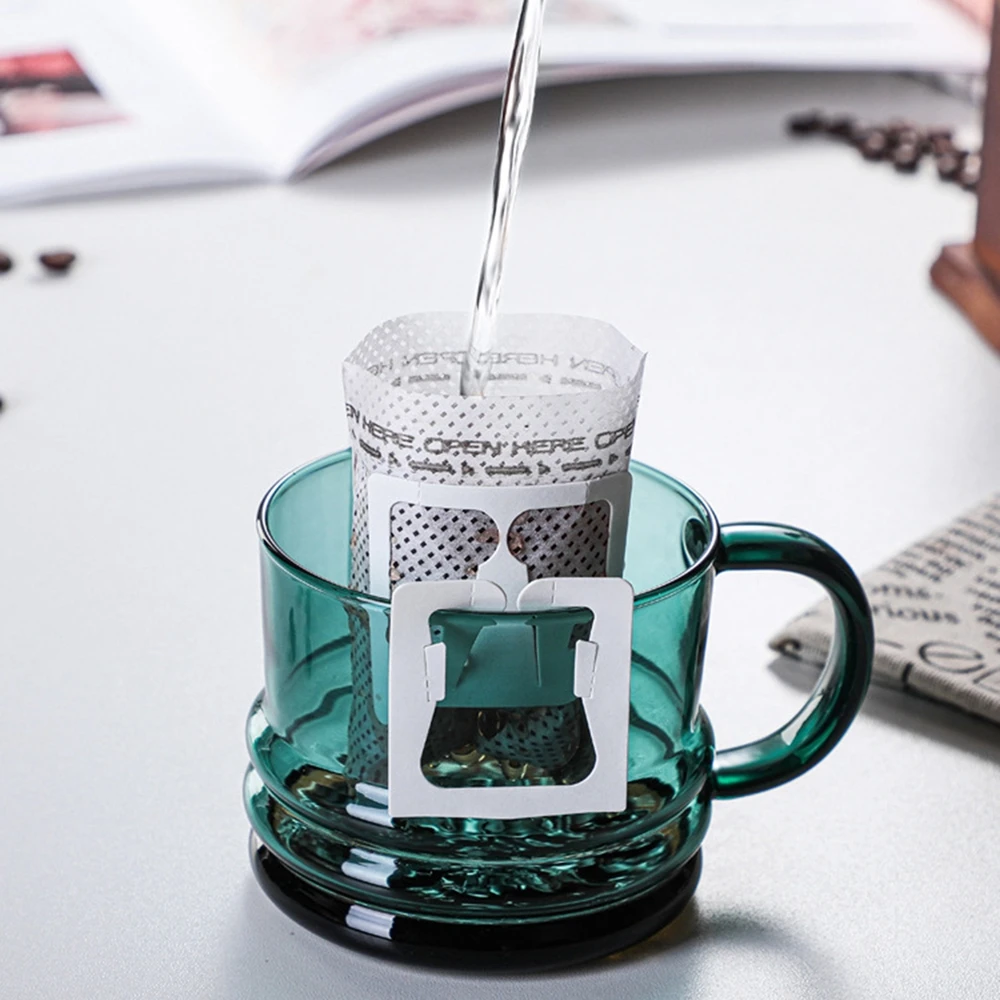 300ml Double Bottom Glass Mugs Drinking Tumbler Color Glass Cup Coffee Juice Tea Wine Water Cup With Handle Home Drinkware