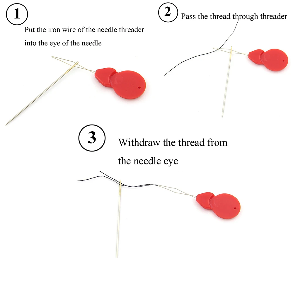 10/50/100pcs New Bow DIY Needle Threader Stitch Insertion Hand Machine Sewing Tool Insertion Tools