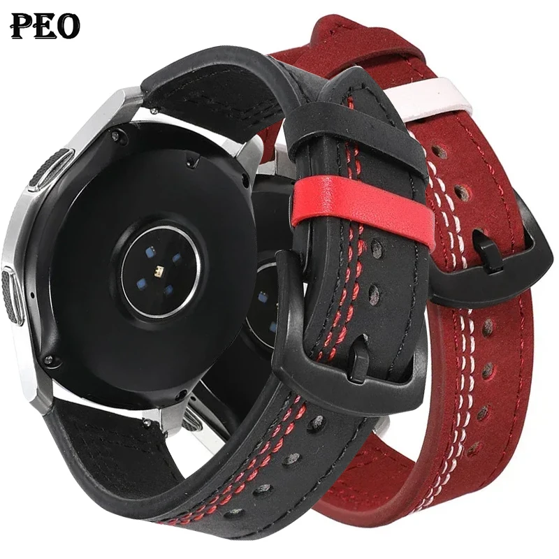 Premium Leather Watch Band - 20mm/22mm Strap