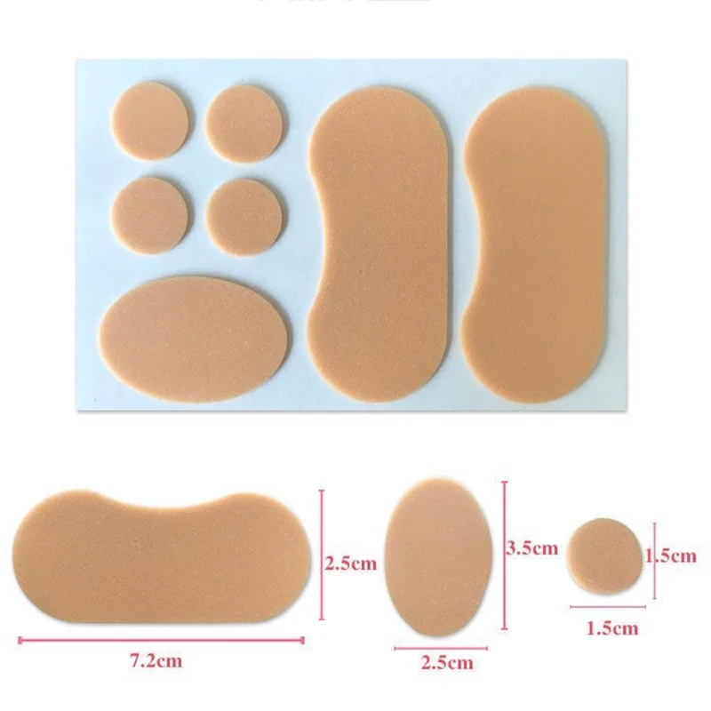 4/7pcs Children Bandages Invisible Skin Cotton Anti-friction High Heels Sticker Waterproof Breathable Soft Sports Travel Care