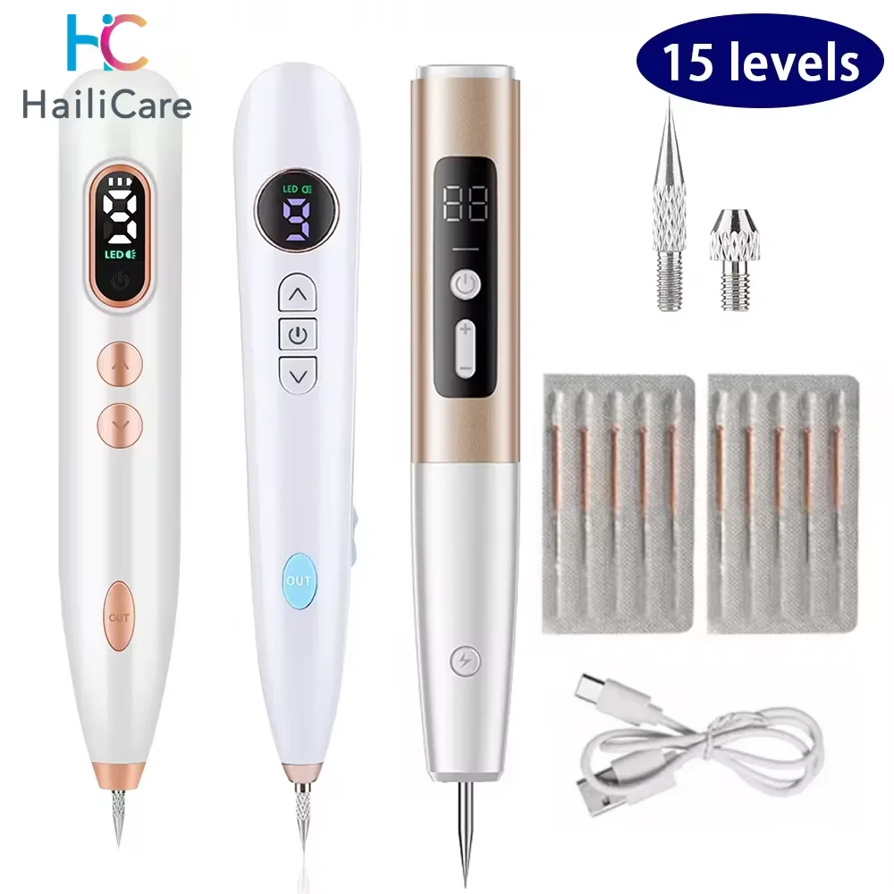 Laser Plasma Pen for Skin Tag Remover Freckle Black Dot Papilloma Warts Mole Pimples Tattoo Removal Laser Pen Beauty Care Tools