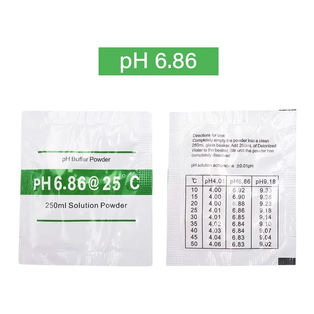 3/6/15pcs PH 4.01 6.86 9.18 Solution er Powder Accuracy 0.01PH Test Calibration PH Tester Meter Digital Measurement
