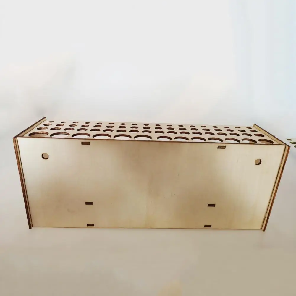 Multifunctional Wooden 67 Holes Makeup Artist Paint Brush Holder Storage Rack Container Box Case Drawing Accessories Home Supply paintbrush holder storage rack holder