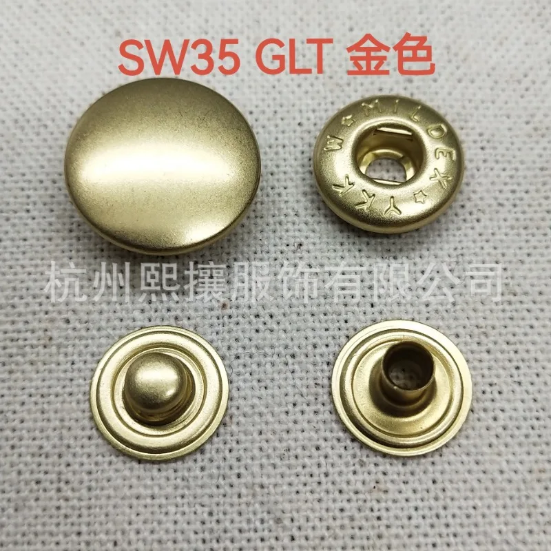 100sets/Lot YKK Snap Button SW35 Metal  10mm 13mm 15mm Bronze Silver Gun Black Luxury Clothing Supplies Tailor Sewing Accessory 5