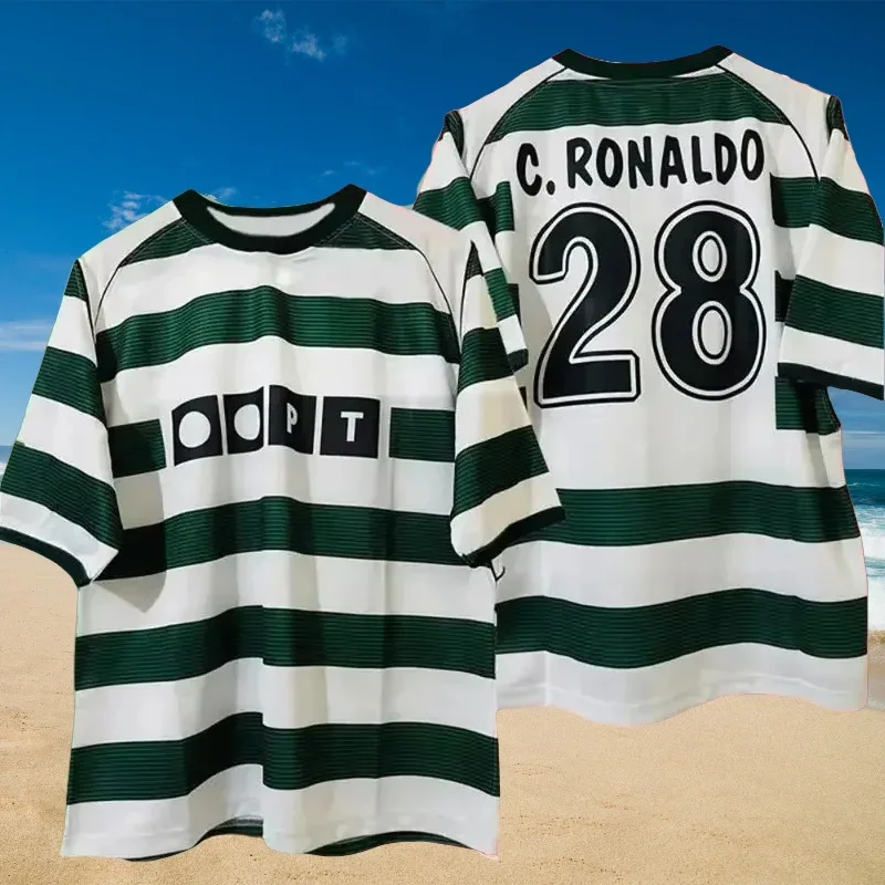 Football Short Sleeve Cristiano Ronaldo Summer Quick Drying Breathable Mesh 3D Printing