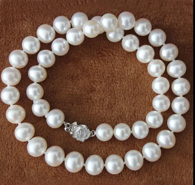 

AAAA 9-10mm White South Akoya Sea Pearl Necklace 18'inch