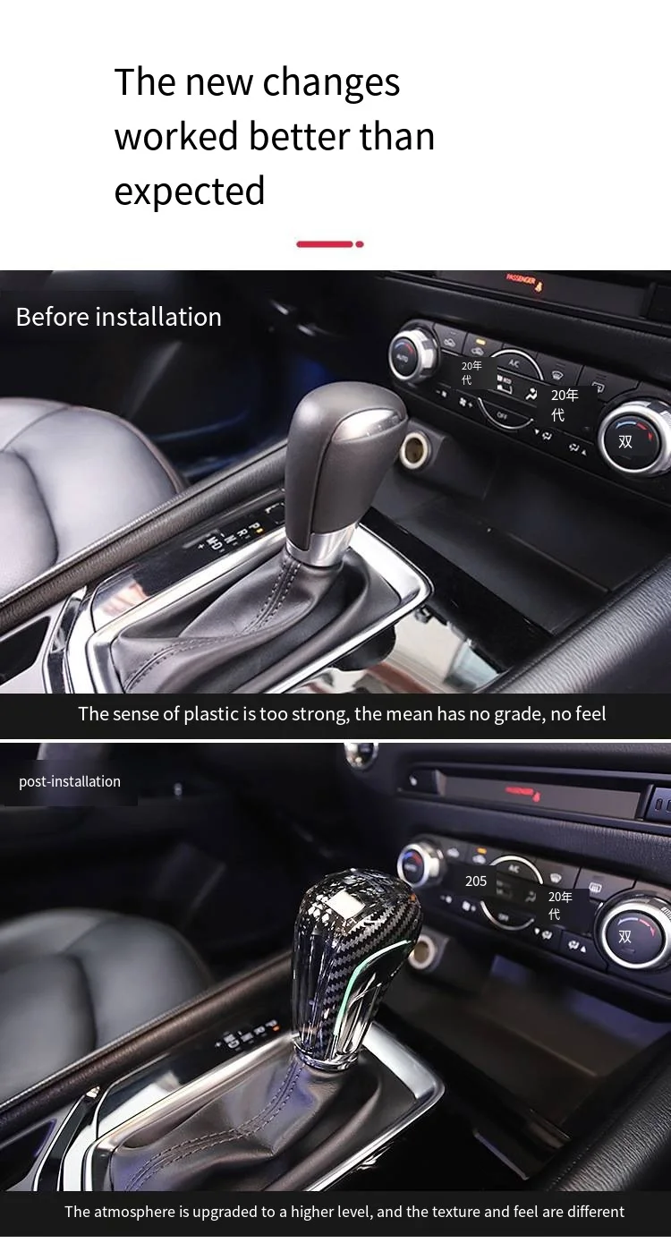 Crystal Shift Knob Is Suitable For Mazda Series, With A Seven Color Led Gear Hea