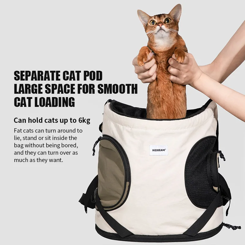 Zaino Trasportino per Animali Domestici, Stile con Maniglia Frontale, Adatto per Gatti e Cani, Traspirante e Portatile, Borsa a Tracolla per Viaggi all'Aperto - immagine 3