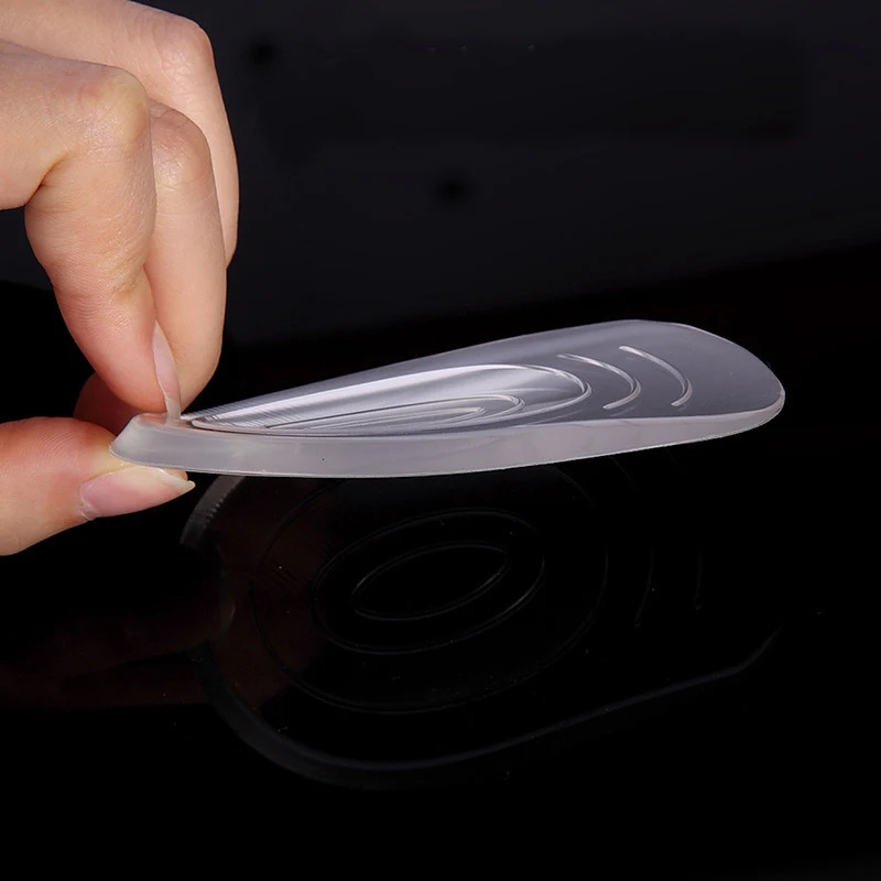 Shoe Insoles Orthopedic Insoles Shoe Heel Pads Transparent Silicone Heel Pad Soft Foot Spur M Women Radicular Pain Thick Shock Absorbing Arch Suport Insoles