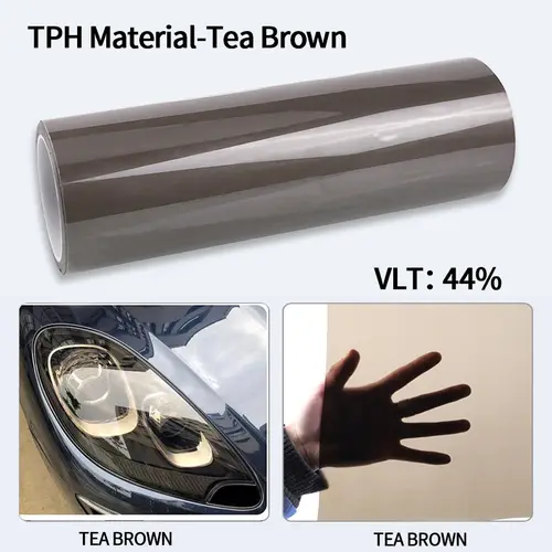 Car Headlight & Taillight & Fog Light Lamp wrap Film Smoke Black TPH PU PPF Protective Film For Car Styling Motorcycle Decorate - Image 14