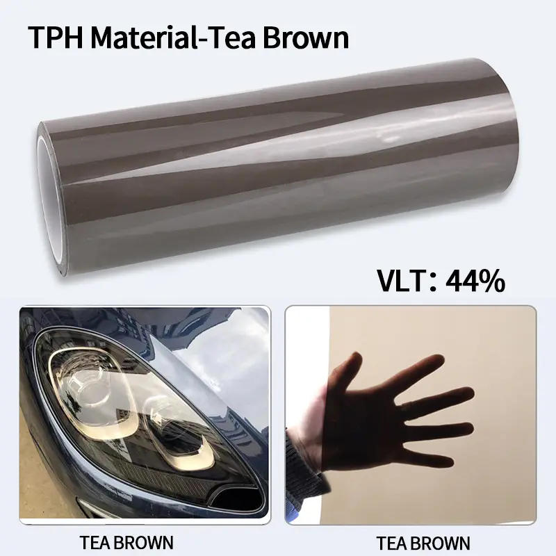 Car Headlight & Taillight & Fog Light Lamp wrap Film Smoke Black TPH PU PPF Protective Film For Car Styling Motorcycle Decorate - Image 14