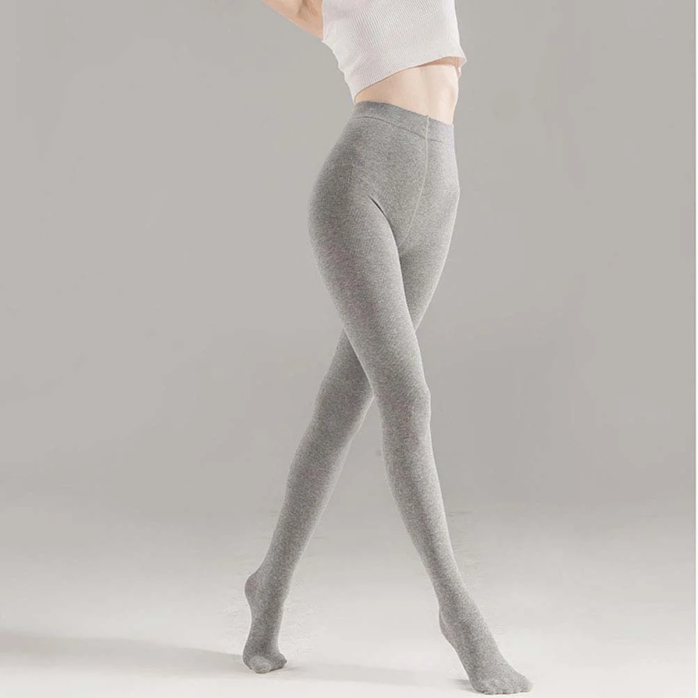 

Thin Combed Cotton Pressure Trousers Resist Pilling Lift Hips Pantyhose (Light Gray)