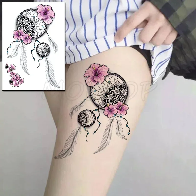 Temporäre Tattoo-Sticker Rosen-Blüten – Wasserfest & Einfach Entfernbar Für Party & Strand