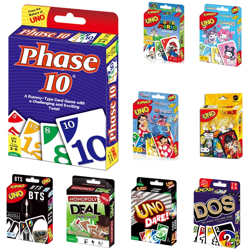 Uno Phase 10 Kartenspiel, Fun High Fun Multiplayer Toy Designs Paging Board Game Card Family Party Toy