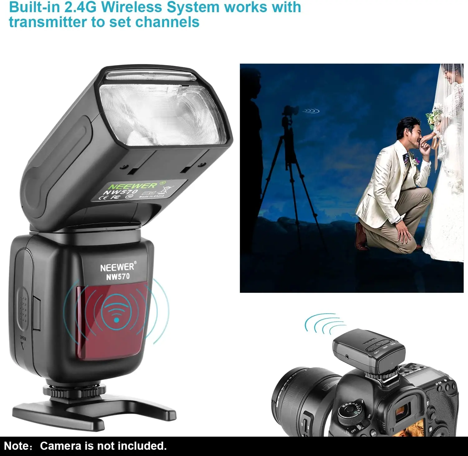 Neewer NW570 Flash Speedlite with Wireless System and 15