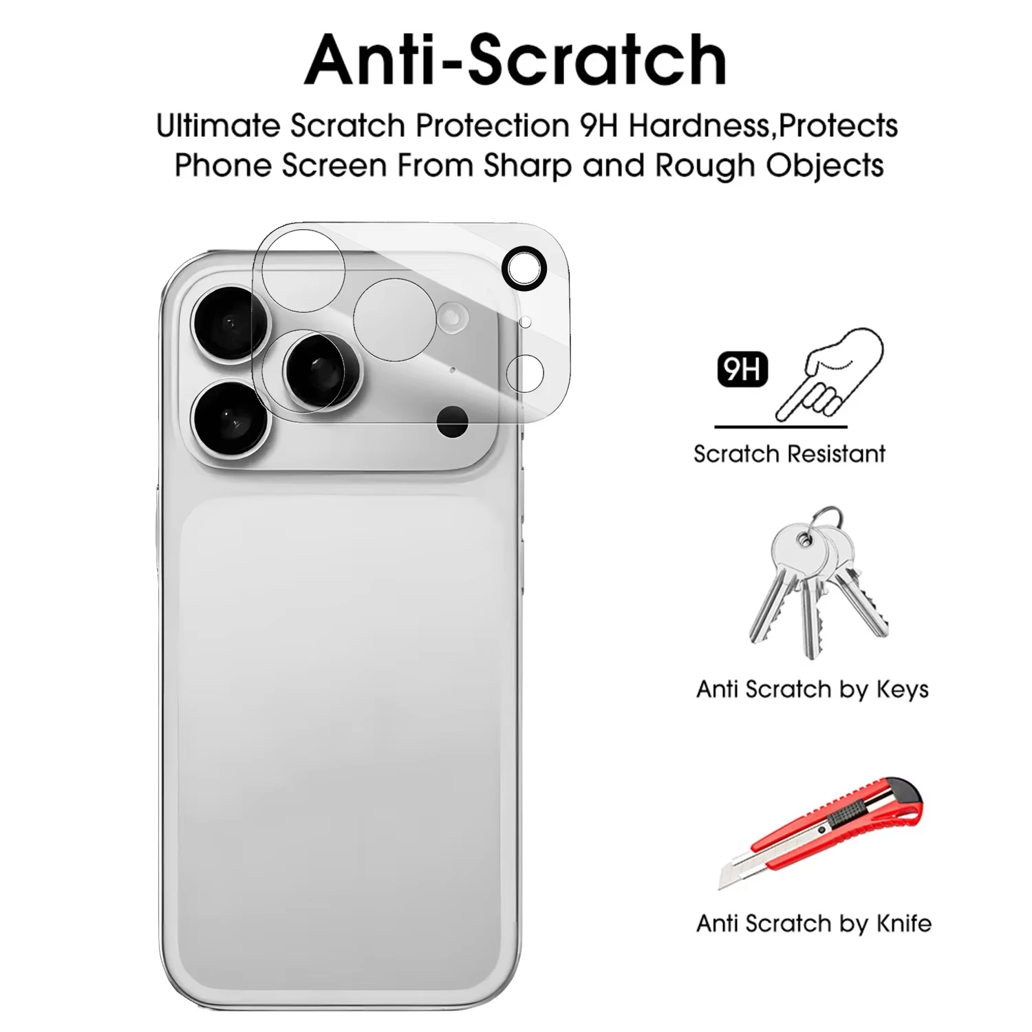 Premium Tempered Glass Camera Lens Protective Cover Film